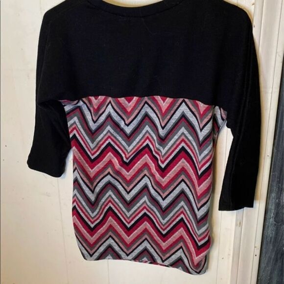 Speechless Soft Zig Zag Sweater Blouse - Picture 1 of 3